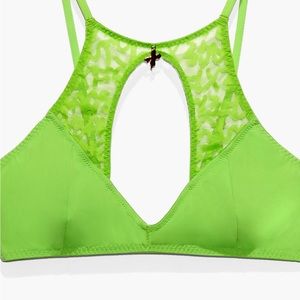 Savage x Fenty lime green womens bra size Large
